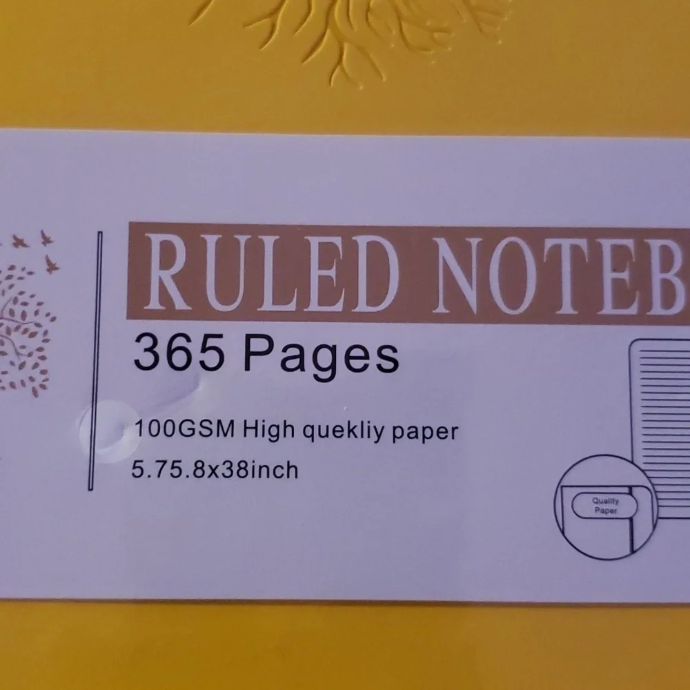 Notebook  365 pages. New